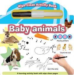 Baby Animals - Wipe clean activity book with pen |